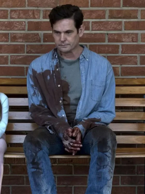 Young Hugh Crain The Haunting of Hill House Blue Denim Jacket