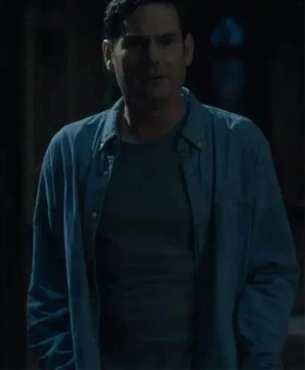 Young Hugh Crain The Haunting of Hill House Blue Denim Jacket