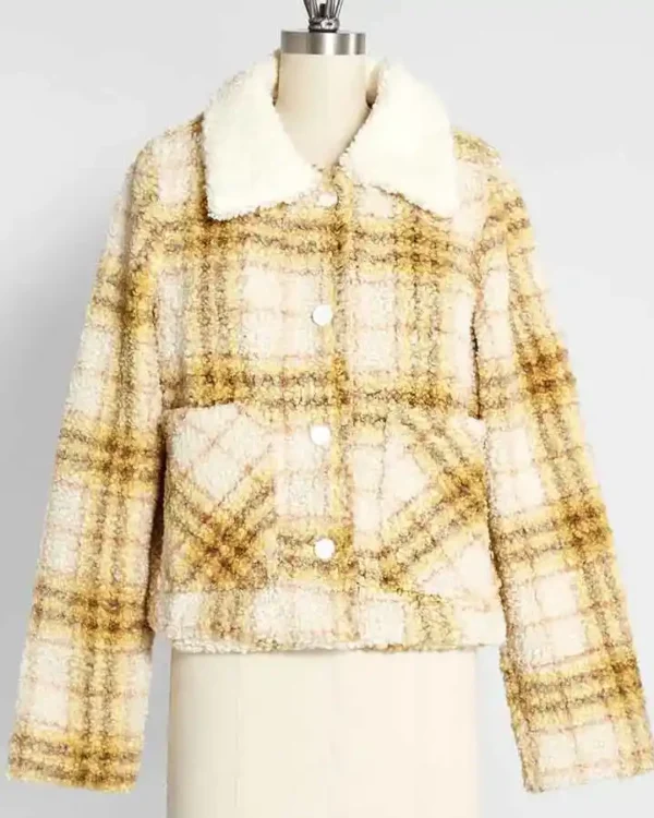 Young Kara Danvers Supergirl S6 Yellow Plaid Jacket