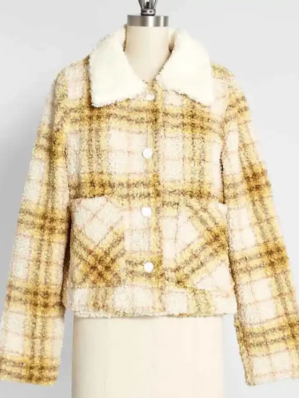 Young Kara Danvers Supergirl S6 Yellow Plaid Jacket