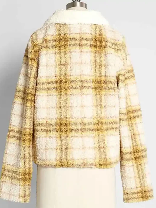 Young Kara Danvers Supergirl S6 Yellow Plaid Jacket
