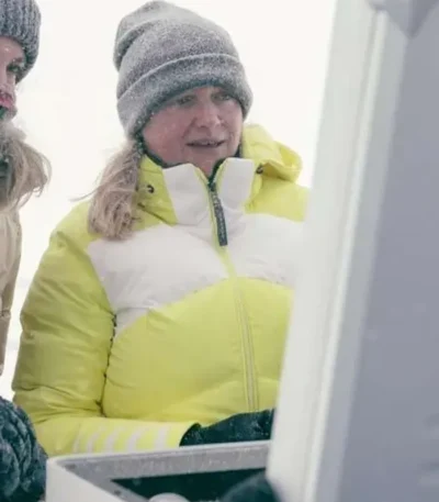 007 Road to a Million Beth Foxwell Yellow Puffer Jacket