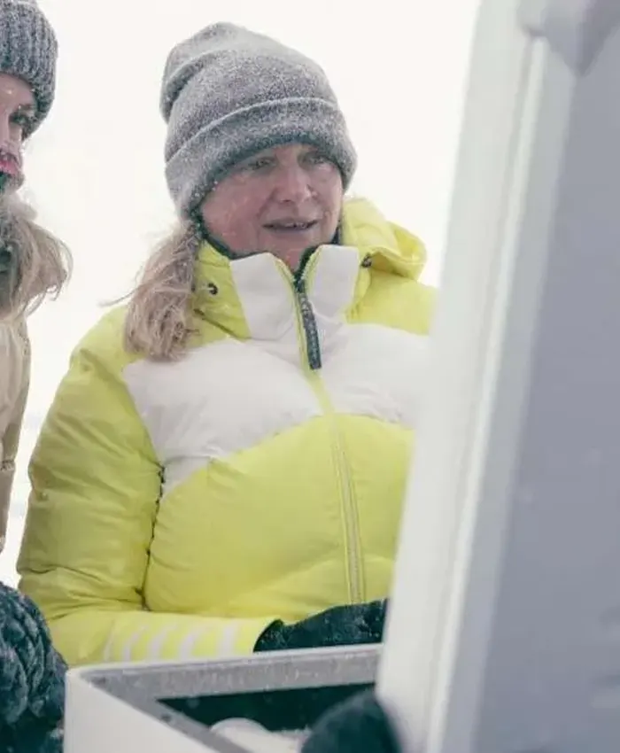 007 Road to a Million Beth Foxwell Yellow Puffer Jacket 007 Road to a Million Beth Foxwell Yellow Puffer Jacket