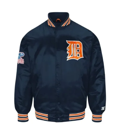 1984’s Detroit Tigers Dugout Navy Satin Jacket