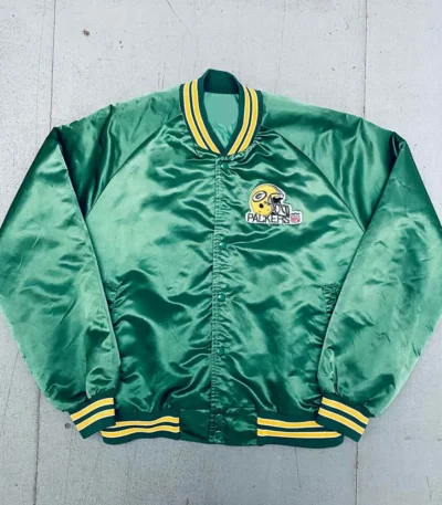 1990s Green Bay Packers Green Bomber Jacket