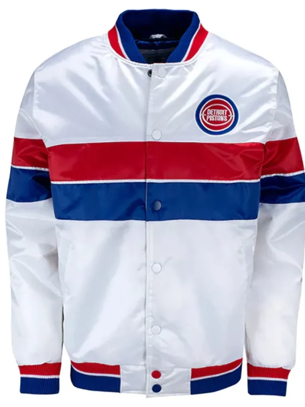 35th Anniversary Detroit Pistons White Jacket