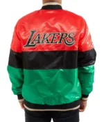 75th Anniversary Los Angeles Lakers Satin Color Block Jacket