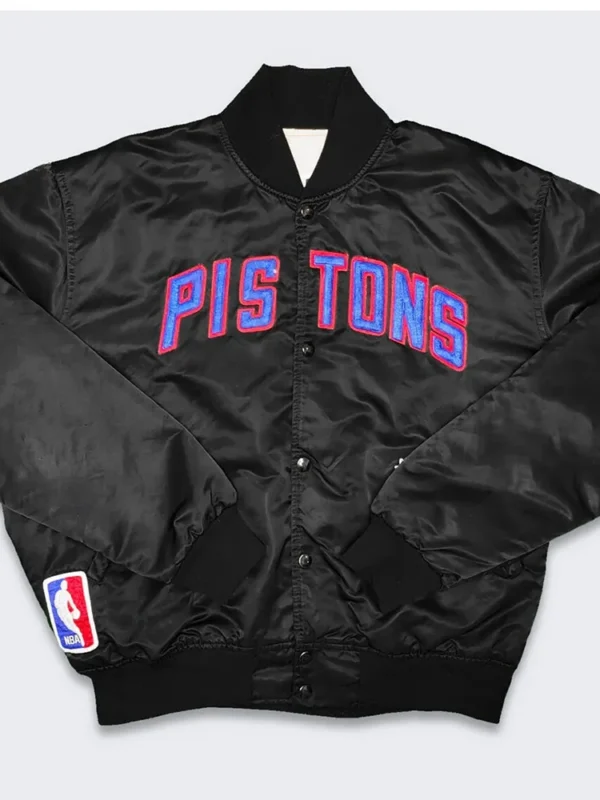 80’s Detroit Pistons Black Jacket