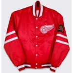 80s Detroit Red Wings Campbell Red Bomber Jacket