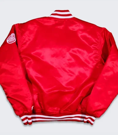 80s Detroit Red Wings Red Bomber Jacket