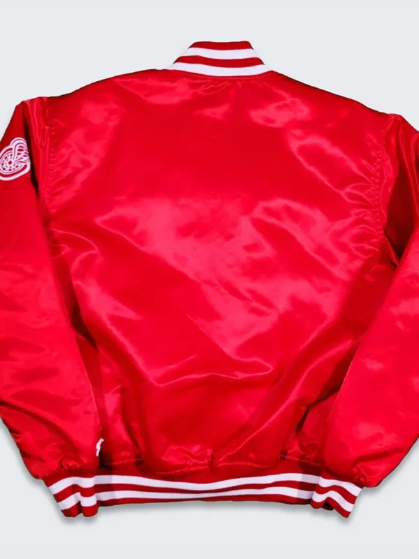 80s Detroit Red Wings Red Bomber Jacket