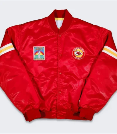 80s Kansas City Chiefs Red Bomber Jacket