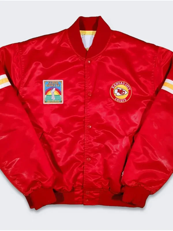 80s Kansas City Chiefs Red Bomber Jacket