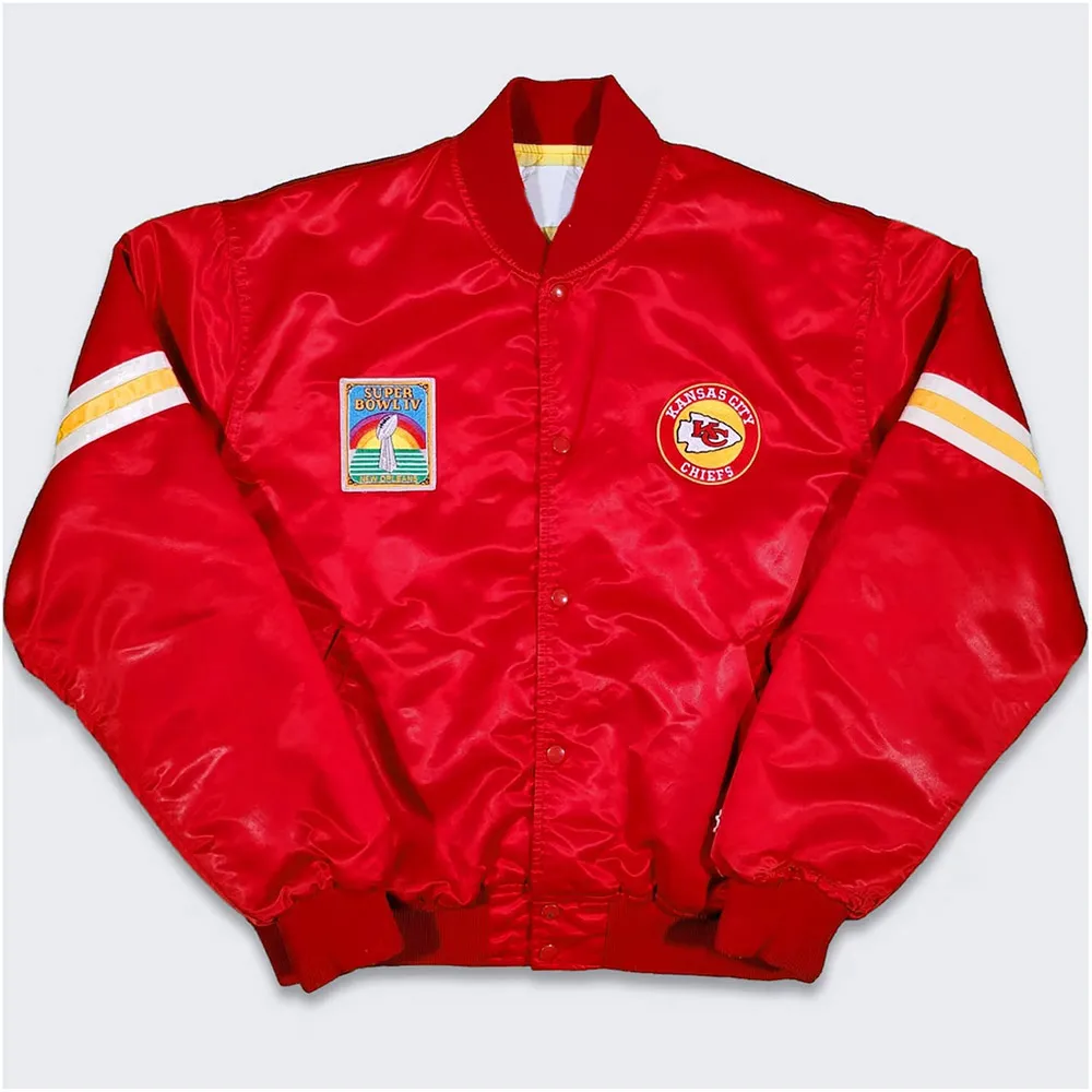 80s Kansas City Chiefs Red Bomber Jacket 80s Kansas City Chiefs Red Bomber Jacket
