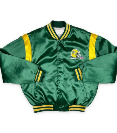 90s Green Bay Packers Green Bomber Jacket