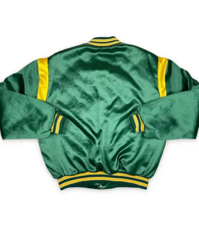 90s Green Bay Packers Green Bomber Jacket