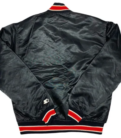 90s Miami Heat Satin Black Jacket