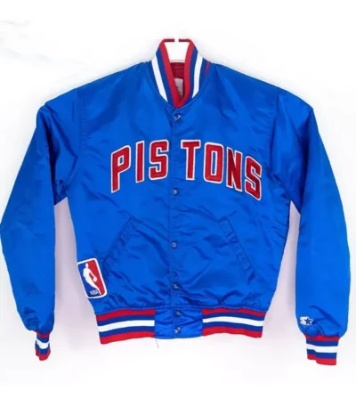 90’s Starter Nba Detroit Pistons Blue Jacket