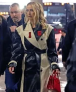 AFC Championship Brittany Mahomes Chiefs Leather Coat