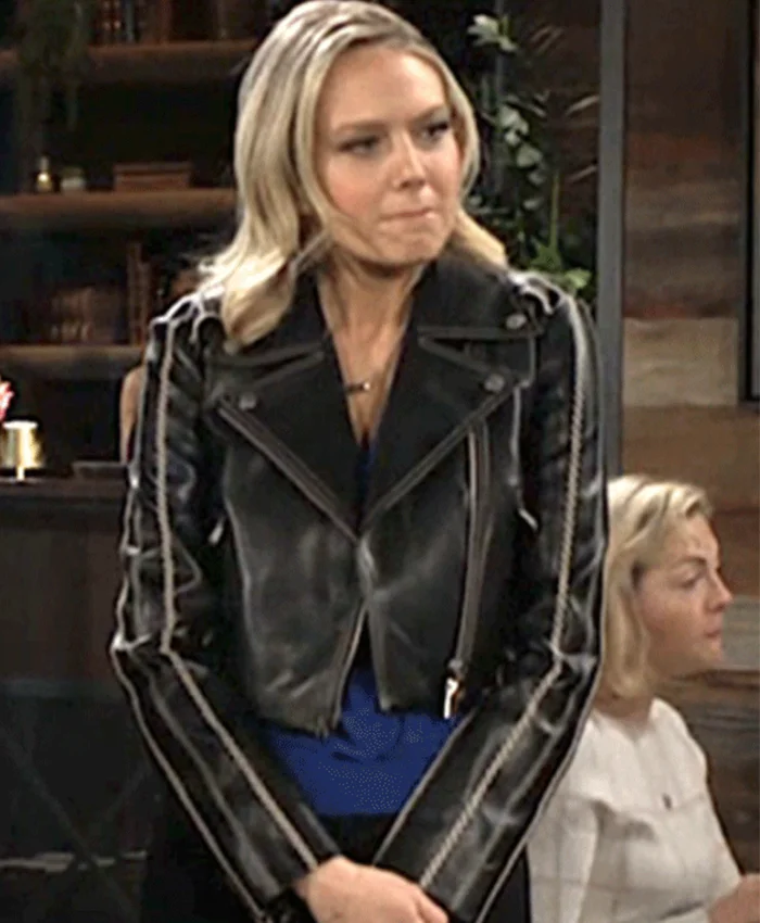 Abby Newman The Young and the Restless Biker Jacket Abby Newman The Young and the Restless Biker Jacket