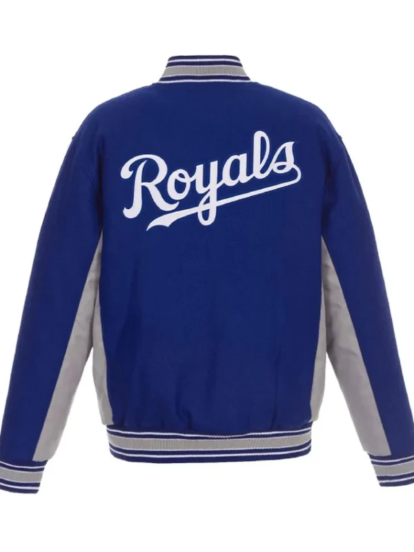 Kansas City Royals Accent Varsity Royal Wool Jacket