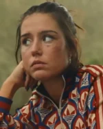 Adele Exarchopoulos Wingwomen 2023 Crop Bomber Jacket