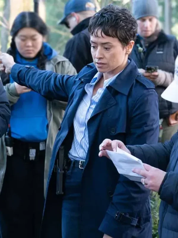 Tracker S03 Agent Temple Blue Trench Coat