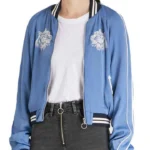 Aisha Fate The Winx Saga Blue Studded Bomber Jacket