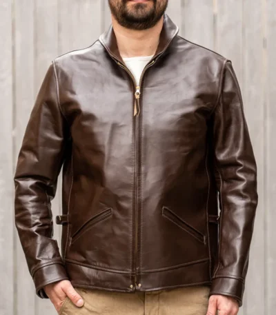 Aldrick Brown Leather Vintage Jacket