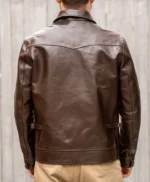 Aldrick Brown Leather Vintage Jacket