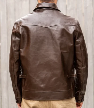 Aldrick Brown Leather Vintage Jacket