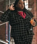 Alex Newell Zoey’s Extraordinary Playlist Black Checked Suit