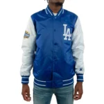 All-Star Game 2022 LA Dodgers Black and Blue Satin Jacket