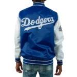 All-Star Game 2022 LA Dodgers Black and Blue Satin Jacket