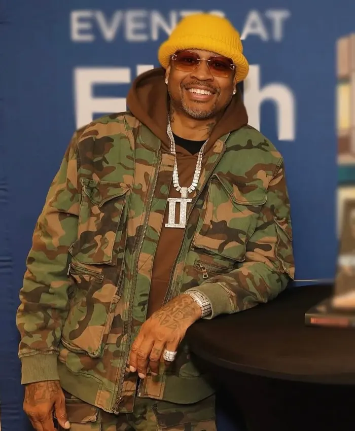 Allen Iverson Camo Bomber Jacket Allen Iverson Camo Bomber Jacket