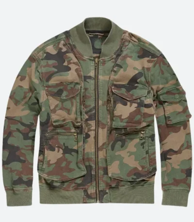Allen Iverson Camo Bomber Jacket