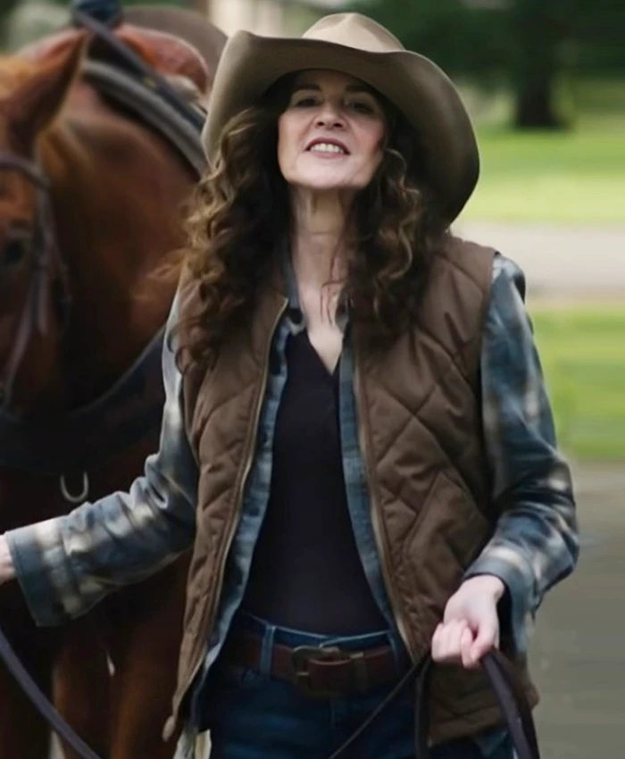 Ally Sheedy Wild Cards S02 Brown Vest Ally Sheedy Wild Cards S02 Brown Vest