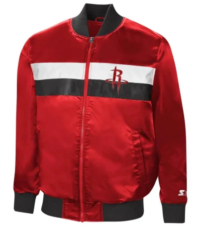 Ambassador Rockets Bomber Red Satin Jacket