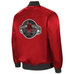 Ambassador Rockets Bomber Red Satin Jacket