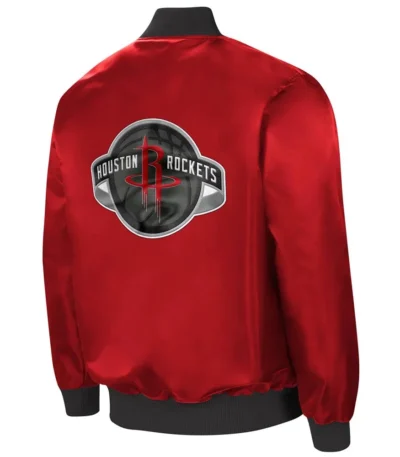 Ambassador Rockets Bomber Red Satin Jacket