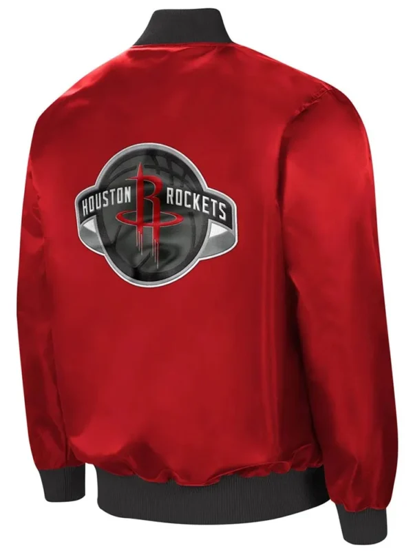 Ambassador Rockets Bomber Red Satin Jacket