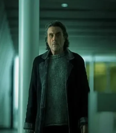 American God S03 Ian McShane Black Trench Coat