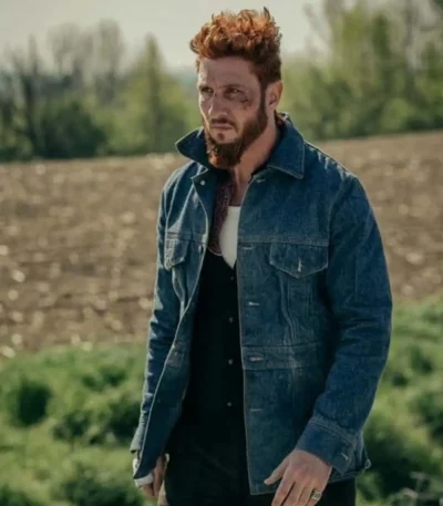 American Gods Mad Sweeney Denim Blue Jacket