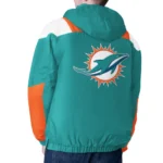 Aqua Miami Dolphins Charger Half-Zip Pullover Jacket