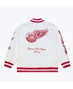 Arctic White Detroit Red Wings Lightweight Satin Jacket