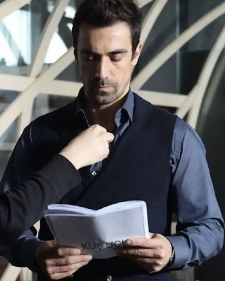 As The Crow Flies S01 Kenan Sezgin Black Vest As The Crow Flies S01 Kenan Sezgin Black Vest
