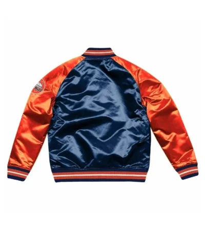 Houston Astros Navy and Orange Satin Jacket