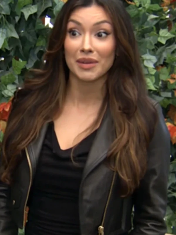 Audra Charles The Young and the Restless Black Leather Jacket