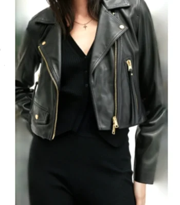 Audra Charles The Young and the Restless Black Leather Jacket