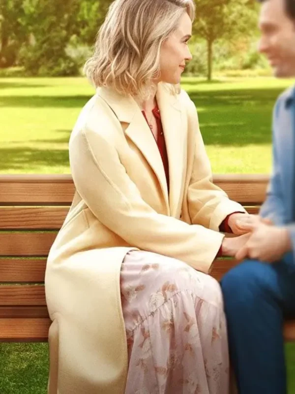 Becca Tobin The Wedding Contract Yellow Long Coat